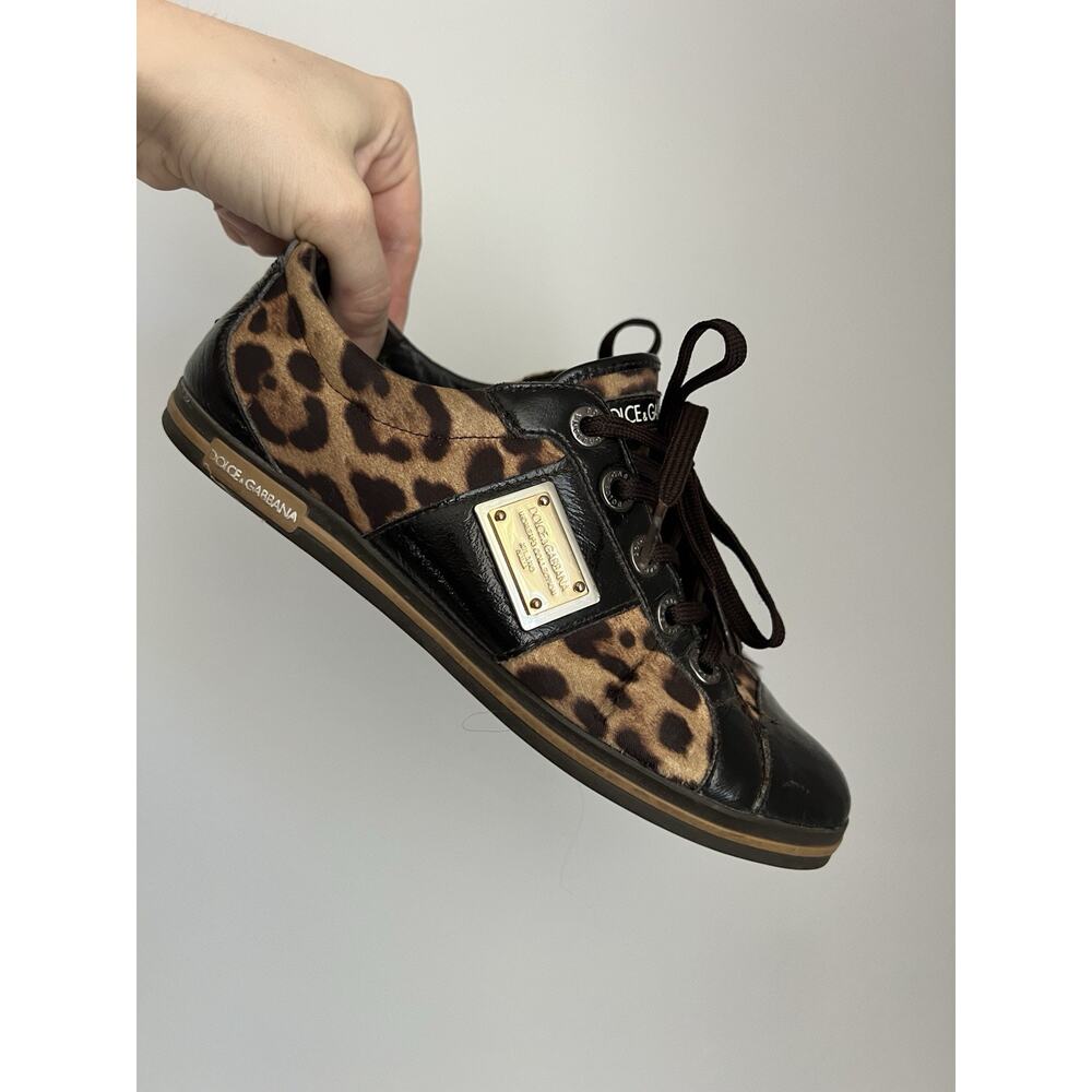 Dolce and Gabbana Women's Collection Leopard Sneaker